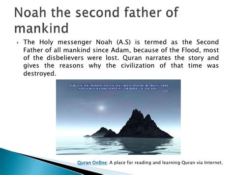 Prophet noah (a.s) in the quran