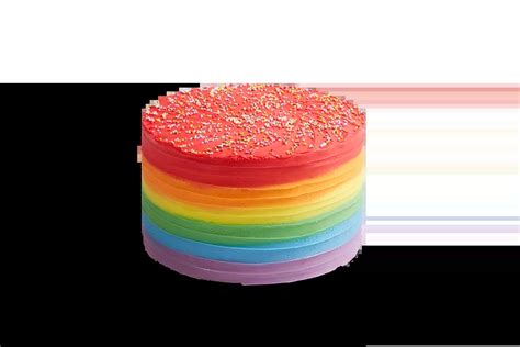 Rainbow Frosting Cake - London