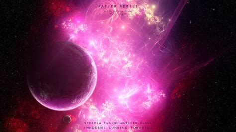 HD wallpaper: space, planet, pink, stars, universe, nebula, satelites | Wallpaper Flare