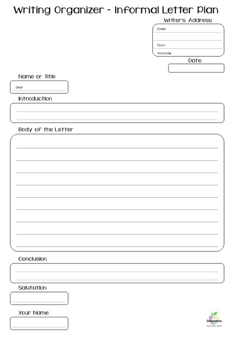 Informal Letter Writing Worksheets For Grade 3 - Infoupdate.org