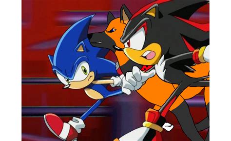 flame vs sonic vs shadow in a race by Flamethewolf1600 on DeviantArt