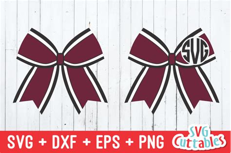 Cheer Bow | Cheerleader | SVG Cut File By Svg Cuttables | TheHungryJPEG