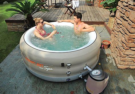 Prompt Spa - Deluxe 4 Person Portable Inflatable Hot Tub - 88 Jets - Extra Deep | eBay