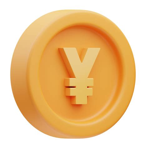 Japanese Icon, Yen coin 3d Illustration 11191941 PNG