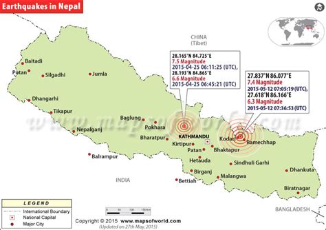 Areas affected by Earthquake in Nepal | Earthquakes in Nepal