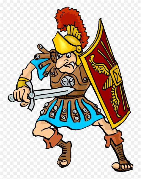 Roman Warriors Clipart Roman Person - Ancient Rome Soldier Gif - Free ...