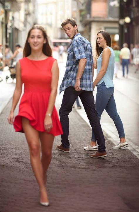 Outpainted 'Distracted Boyfriend' Meme by Ool01 on DeviantArt