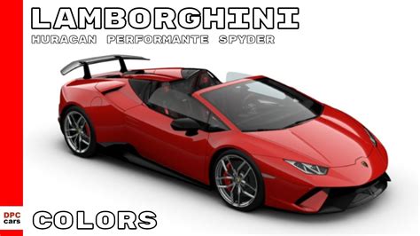 Lamborghini Huracan Performante Colors - Lamborghini