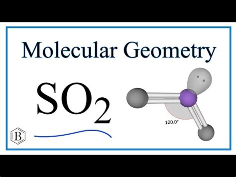 SO2 Molecular Geometry, Bond Angles (and Electron Geometry) - YouTube