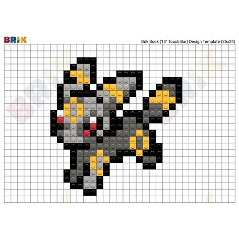 Pokemon Pixel Art Templates Grid