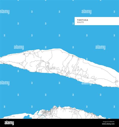 Mapa de la Isla Tortuga, Haití, contiene la geografía esbozos para la ...