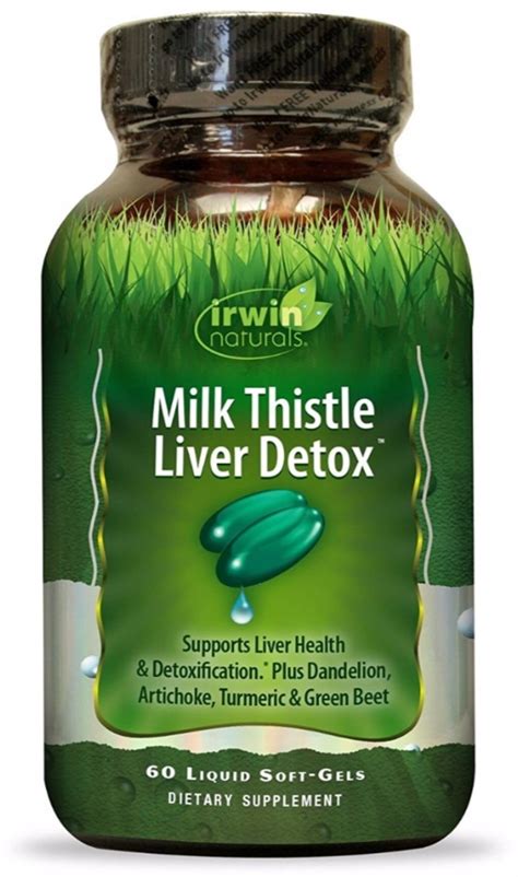 Irwin Naturals Milk Thistle Liver Detox Dietary Supplement, 60 count - Walmart.com