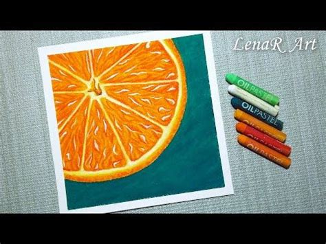 Realistic Orange Drawing