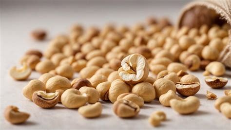 Premium Photo | Cashews Dry fruits White Background