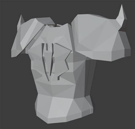 Free STL file Dragon Platebody (OSRS) 🐉・3D print object to download・Cults