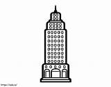Skyscraper 1 coloring Page sketch template