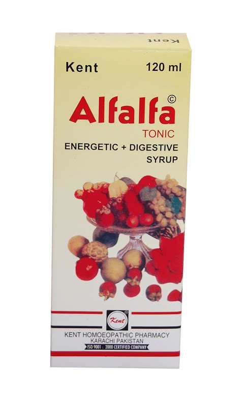 Kent Alfalfa Tonic Syrup 120ml (digestion, Energy Tonic)