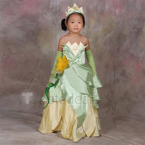 The Princess and the Frog Disney Princess Tiana Cute Cosplay Costume