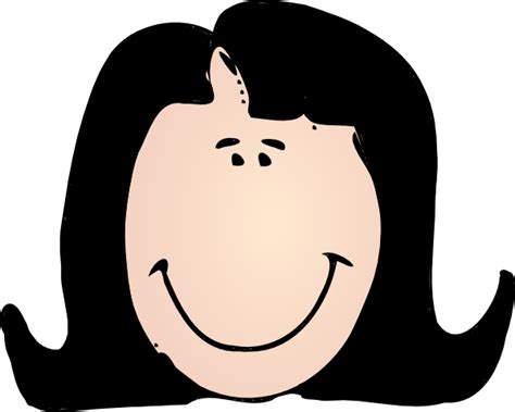 Woman With Black Hair Clip Art at Clker.com - vector clip art online, royalty free & public domain