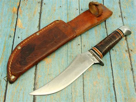 Mavin | VINTAGE SCHRADE WALDEN NY USA 148 FIXED BLADE HUNTING SKINNING ...