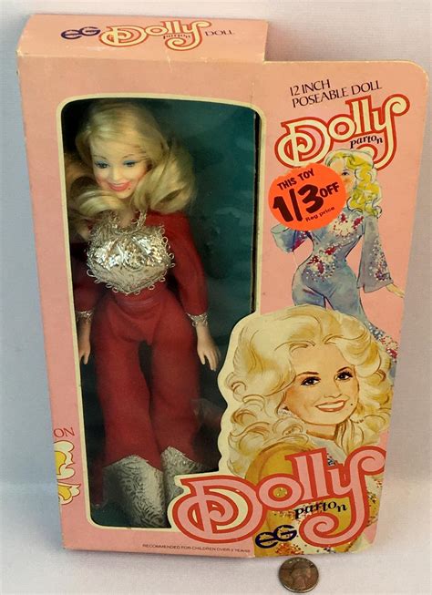 Lot - Vintage 1970's Dolly Parton 12' Poseable Doll by Goldberger UNOPENED