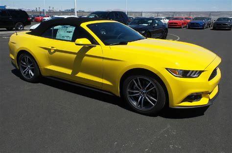 Triple Yellow 2017 Ford Mustang EcoBoost Convertible - MustangAttitude.com Photo Detail