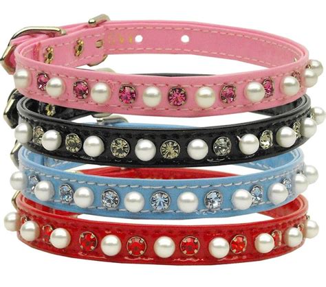 Pearl & Crystal Dog Collar I love this | Bling dog collars, Pearl dog collar, Crystal dog collars