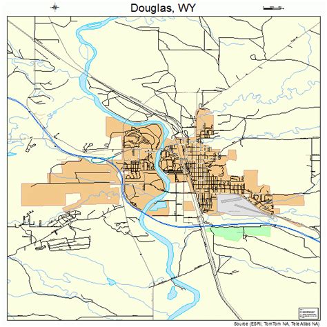 Douglas Wyoming Street Map 5621125