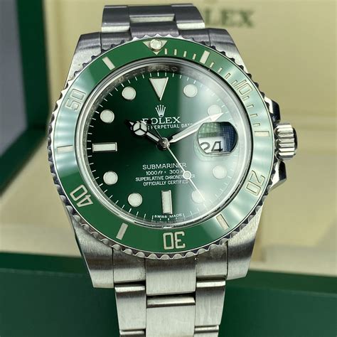 Rolex Submariner Green Hulk G Serial - Awadwatches