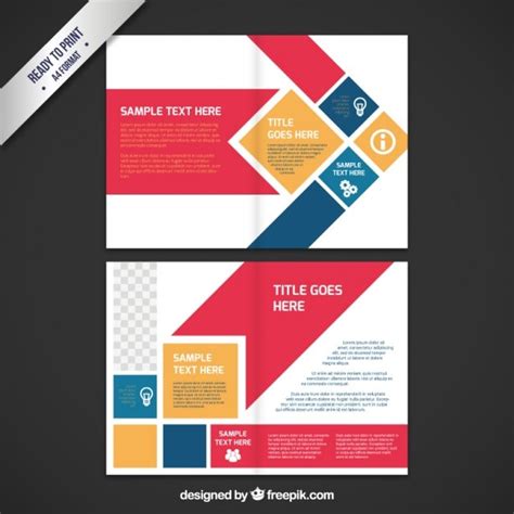 Colorful flyer in abstract style Vector | Free Download