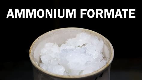 Making Ammonium Formate - YouTube