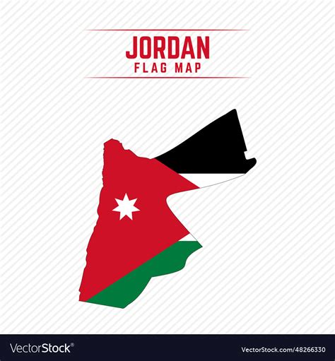 Flag map of jordan jordan flag map Royalty Free Vector Image