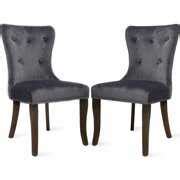 Piscis Dining Room Chairs Set of 2, Button Tufted Upholstered Accent ...
