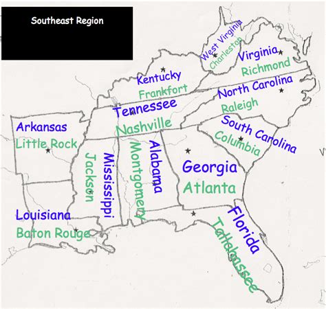 Southeast Region - Mrs. Oechsle's Fourth Grade