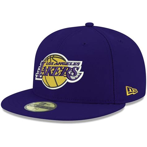 Men's New Era Purple Los Angeles Lakers Official Team Color 59FIFTY Fitted Hat in 2021 | Los ...