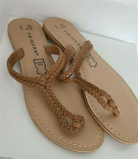 PRIMARK LADIES WOMEN'S Sandals flip flop Braided Leather Size 7 NWOT | eBay