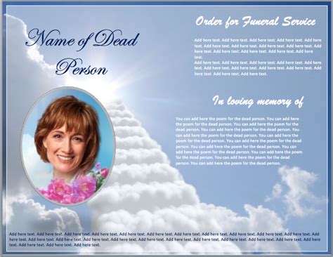 Funeral Brochure Template - Word Templates