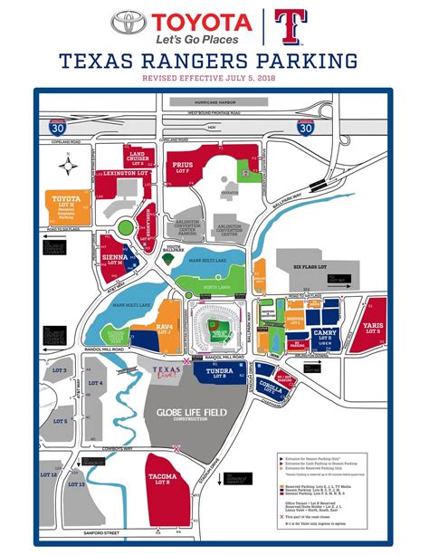 Rangers Announce 2018 Parking Information | Texas Rangers - Texas ...