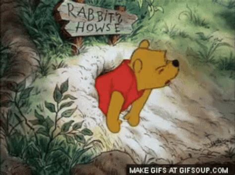 Winnie The Pooh GIF - Stuck Winnie The Pooh Rabbit - Discover & Share GIFs