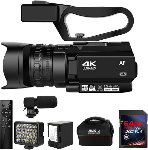 Amazon.com : Video Camera 4K HD Auto Focus Camcorder 48MP 60FPS 30X ...