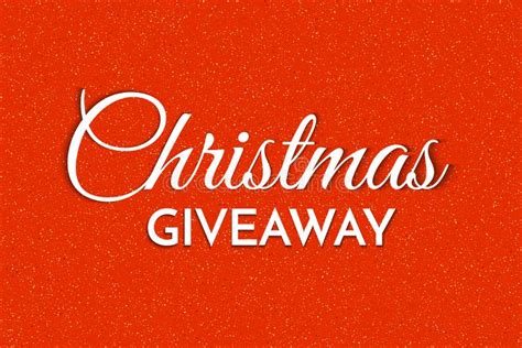 Christmas Giveaway - Banner Template. Christmas Giveaway Phrase on Red Background Stock Vector ...