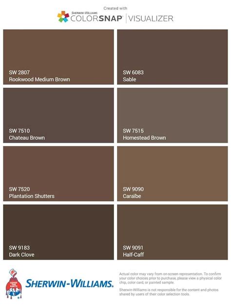 sherwin williams browns - Google Search | Brown paint colors, Brown ...