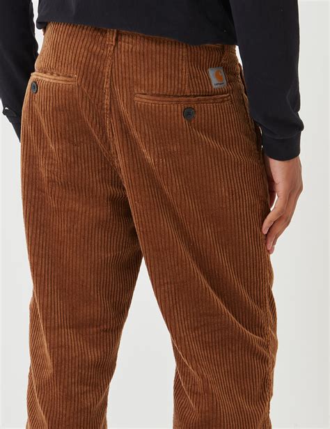 Carhartt-WIP Menson Pant (Corduroy) - Hamilton Brown | URBAN EXCESS.