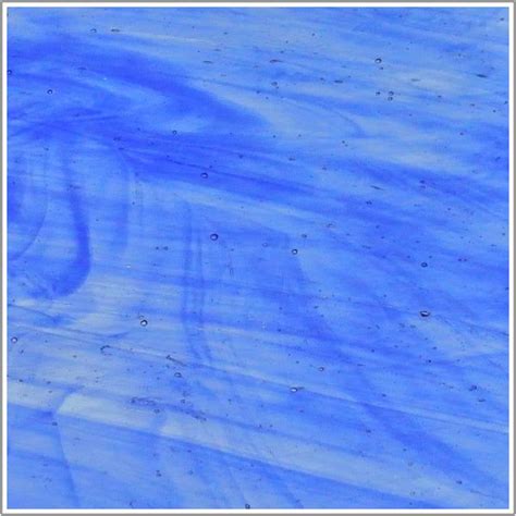 Wissmach Cobalt Blue on Clear Streaky Glass (118LL) - Franklin Art Glass