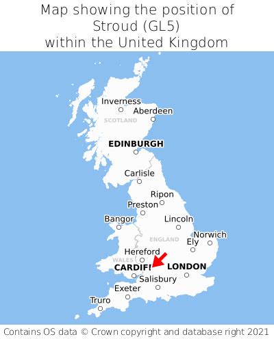 Where is Stroud? Stroud on a map