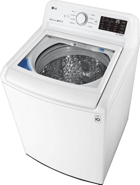 LG 4.5 Cu. Ft. 8-Cycle High-Efficiency Top Load Washer with 6Motion Technology White WT7060CW ...