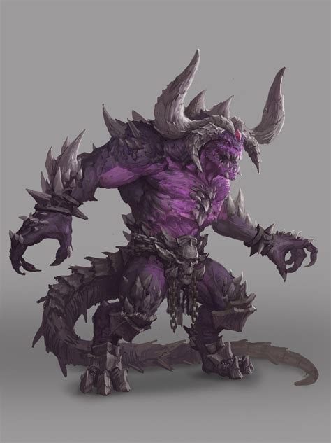 practise, zhou he on ArtStation at https://www.artstation.com/artwork/oKr1B Fantasy Demon ...