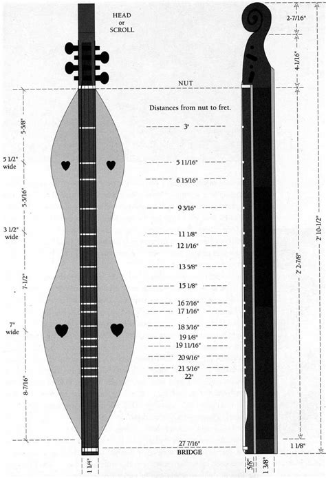 dulcimer music scale chart Dulcimer drawing