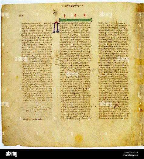 5396. Codex Sinaiticus is a 4th century manuscript of the Greek Bible ...