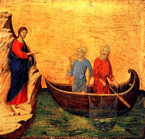 Pauca Verba: Duccio's ~ Jesus Calls Peter and Andrew